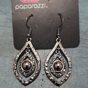 Paparazzi Gunmetal Earrings